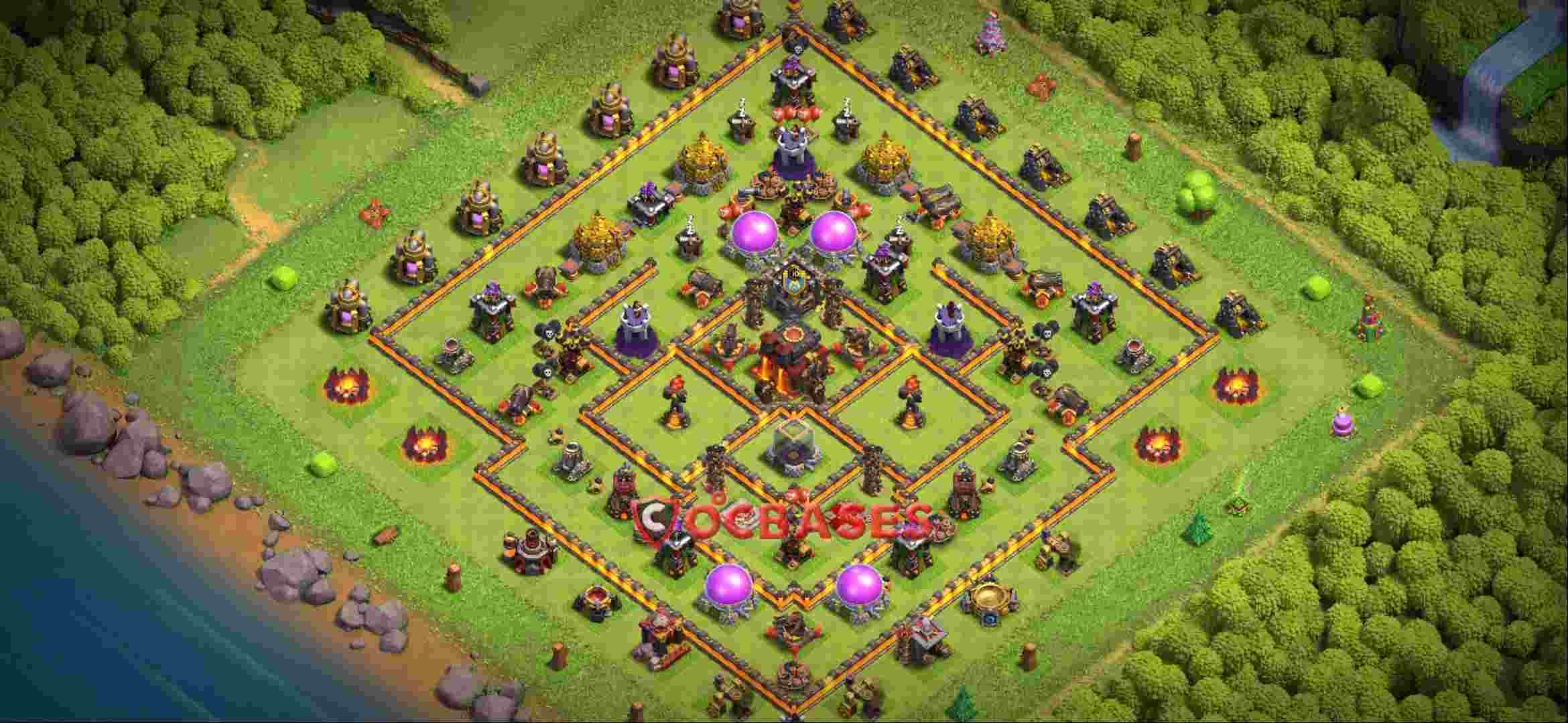 Town Hall 10 Base -farming – Layout id: ak8sn base layout