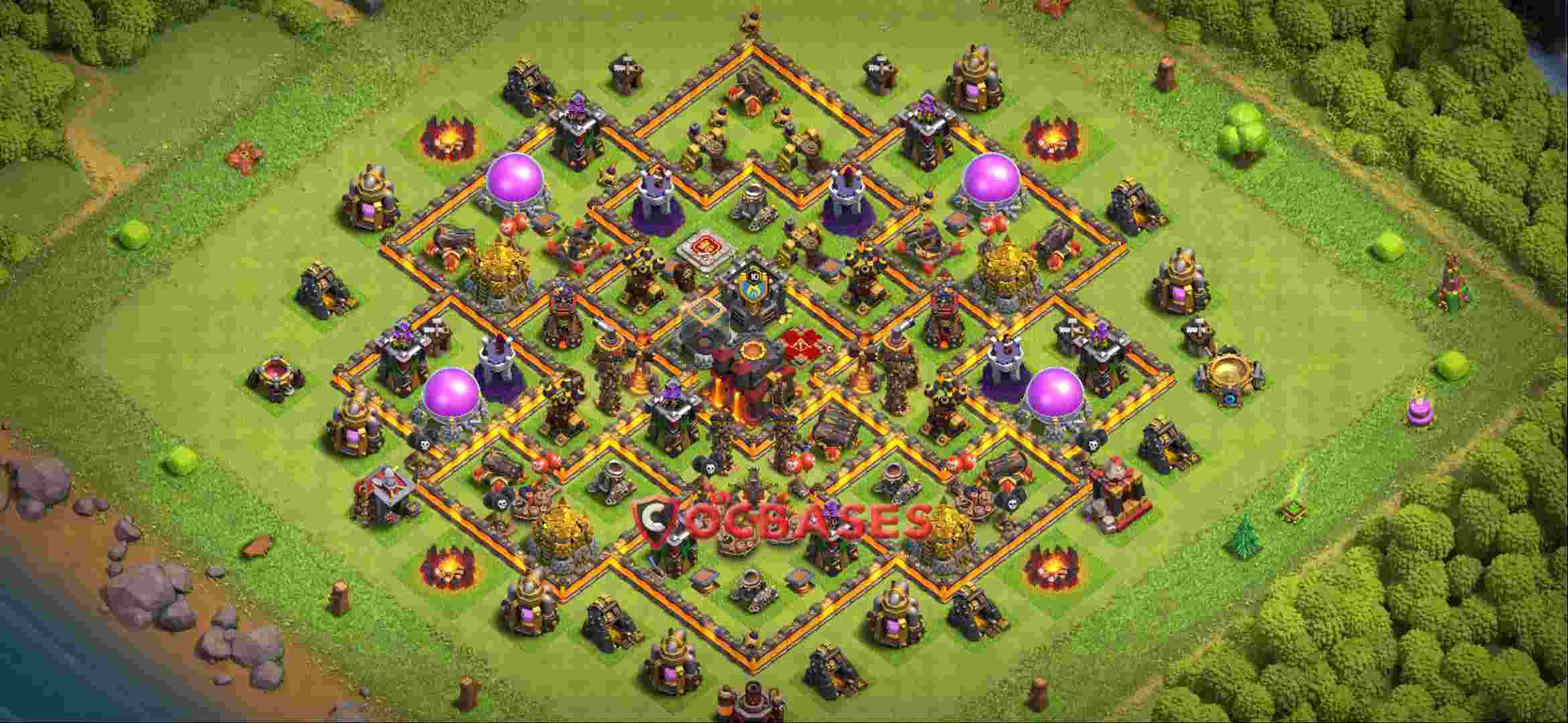 Town Hall 10 Base -farming – Layout id: efat4 base layout