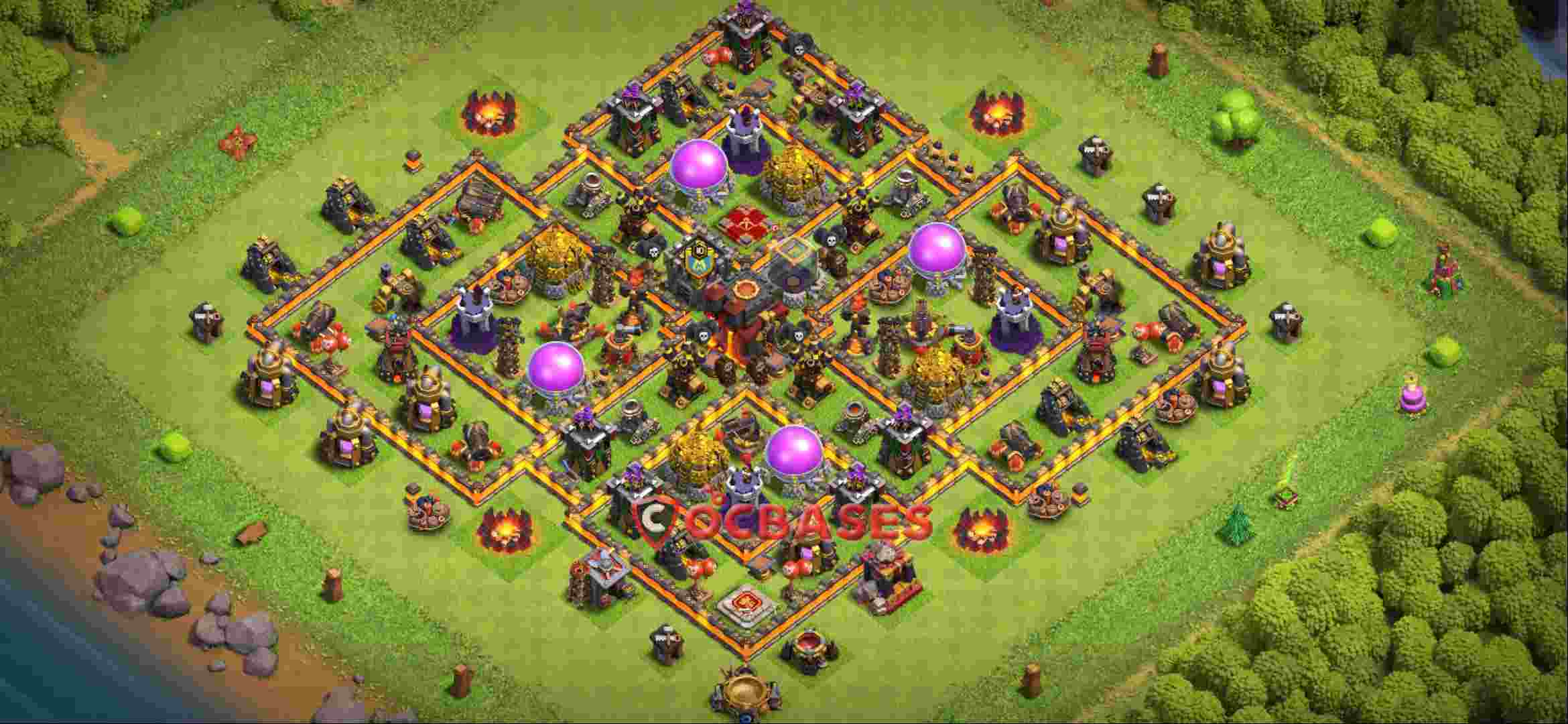 Town Hall 10 Base -farming – Layout id: g3joq base layout