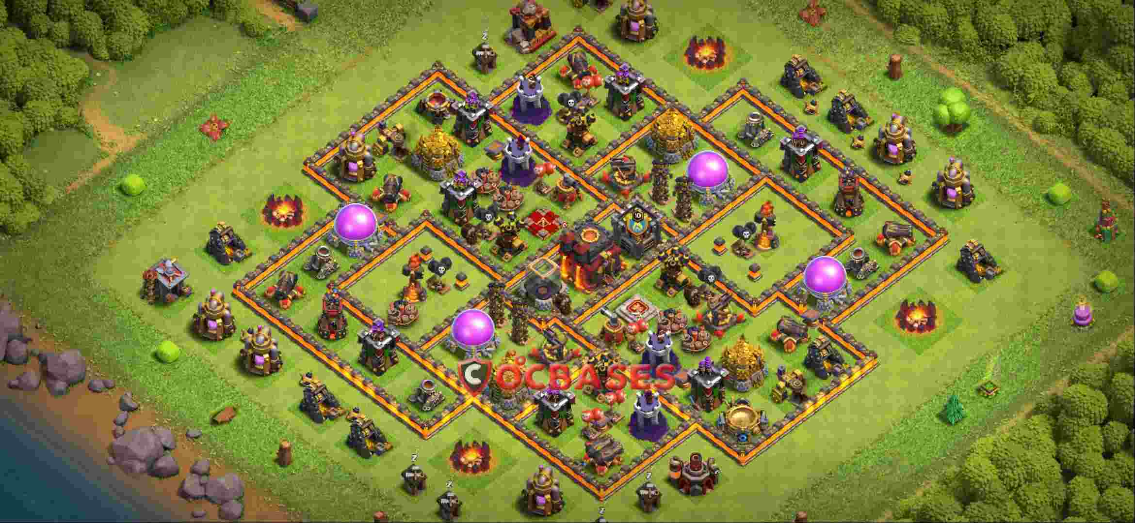 Town Hall 10 Base -farming – Layout id: h4c0s base layout