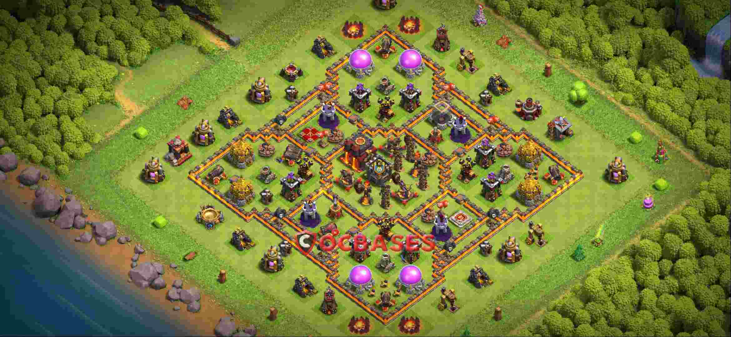 Town Hall 10 Base -farming – Layout id: wi7ql base layout