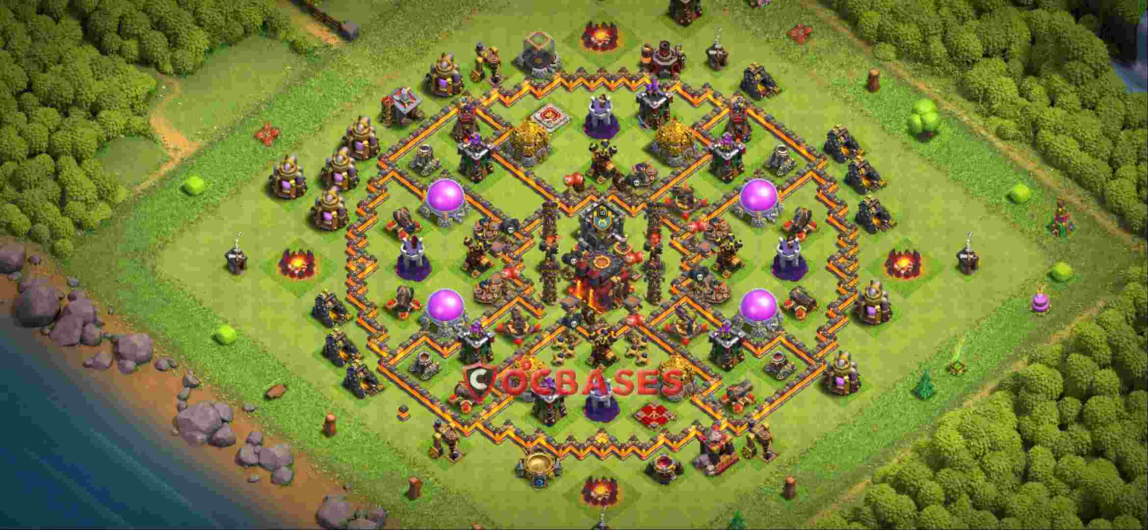 Town Hall 10 Base -farming – Layout id: mud27 base layout