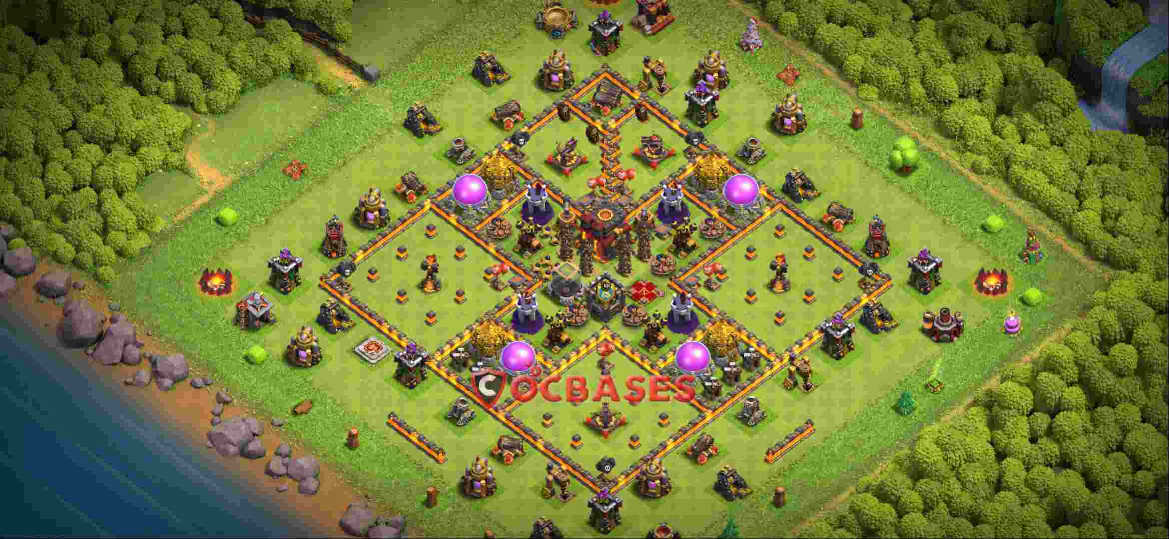 Town Hall 10 Base -farming – Layout id: 2o21c base layout