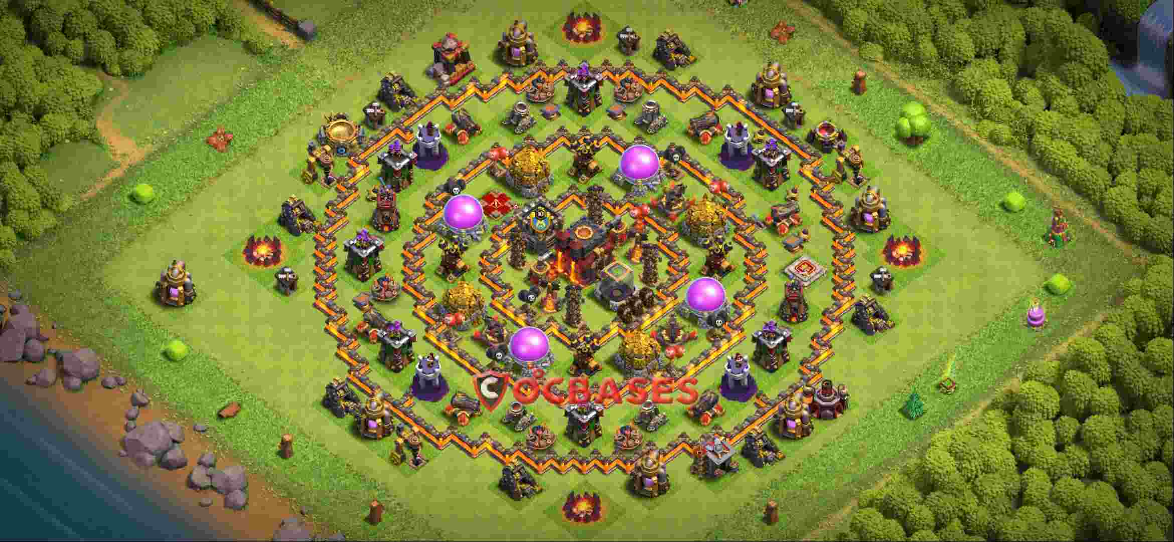 Town Hall 10 Base -farming – Layout id: r52mp base layout