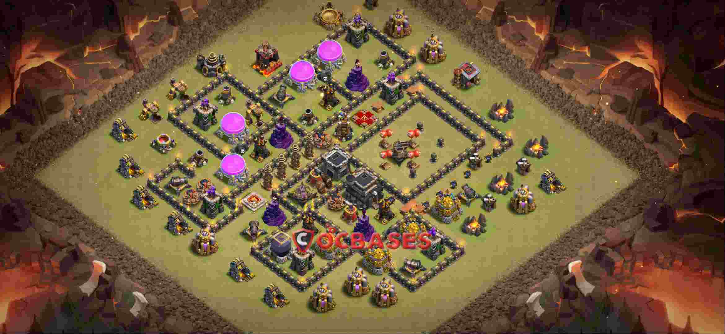 Town Hall 9 Base -war – Layout id: 7mdnh base layout