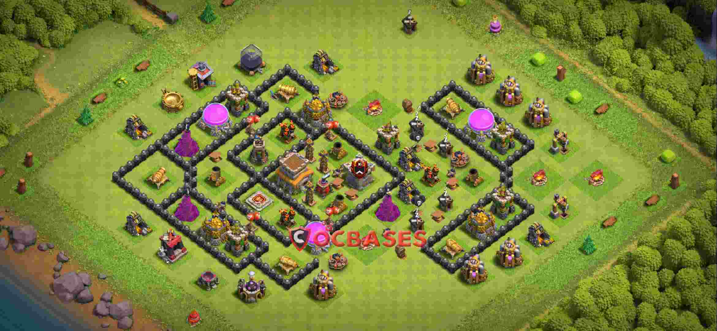 Town Hall 8 Base – Layout id: m5sd8 base layout