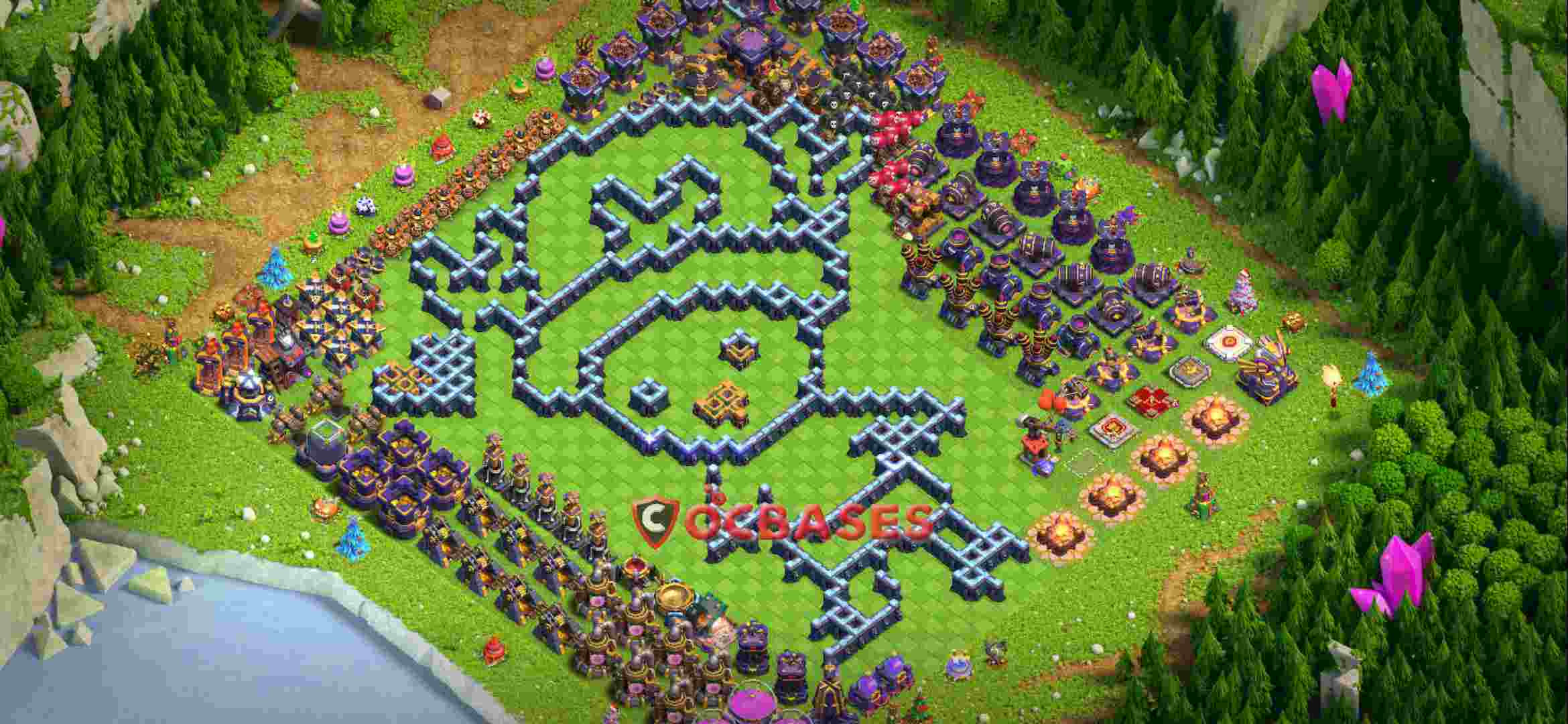 Town Hall 15 Base – Layout id: u80br base layout