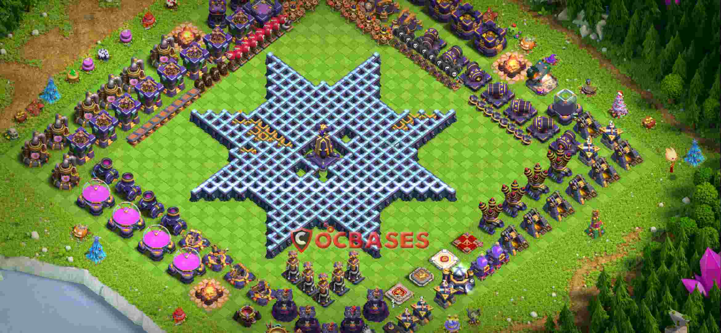 Town Hall 15 Base – Layout id: mfiwn base layout