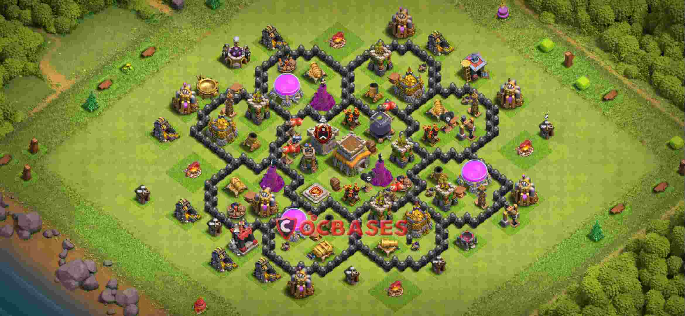 Town Hall 8 Base – Layout id: 2lzls base layout