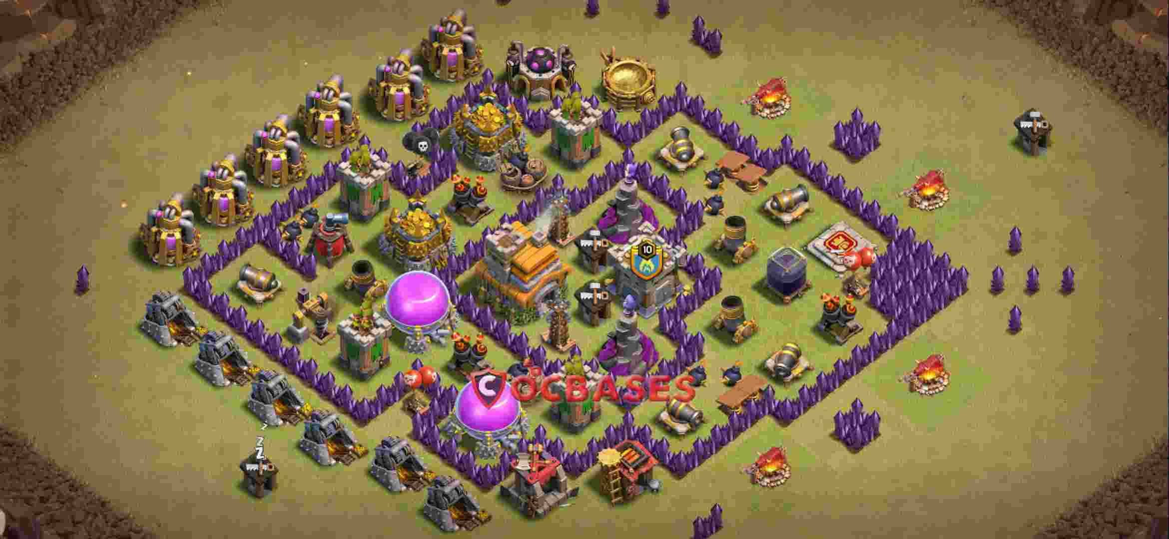 Town Hall 7 Base – Layout id: 6qfsb base layout