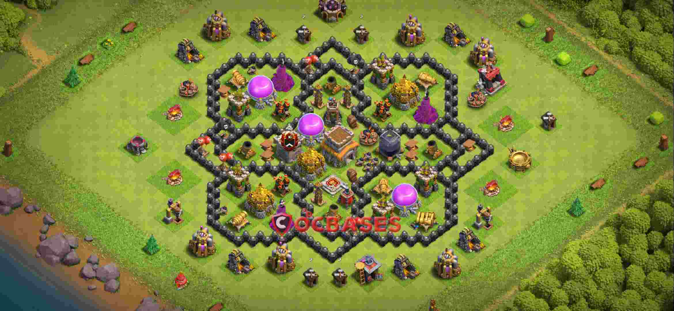 Town Hall 8 Base – Layout id: k98iu base layout