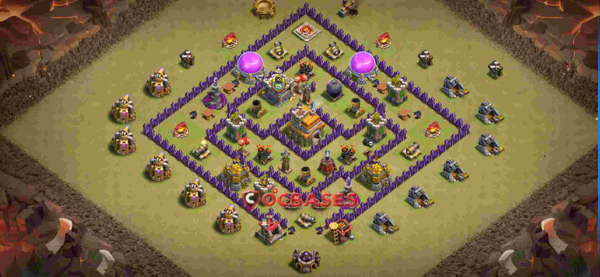 Town Hall 7 Base – Layout id: at36p base layout