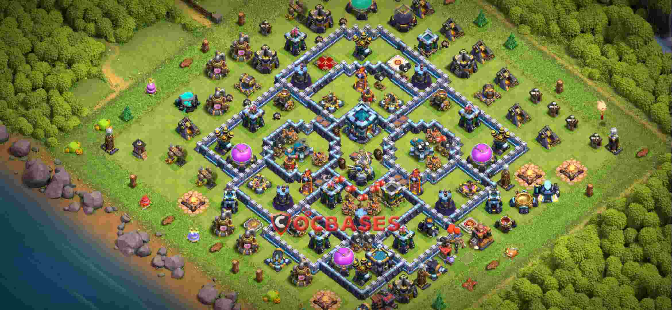 Town Hall 13 Base – Layout id: 5ul7e base layout