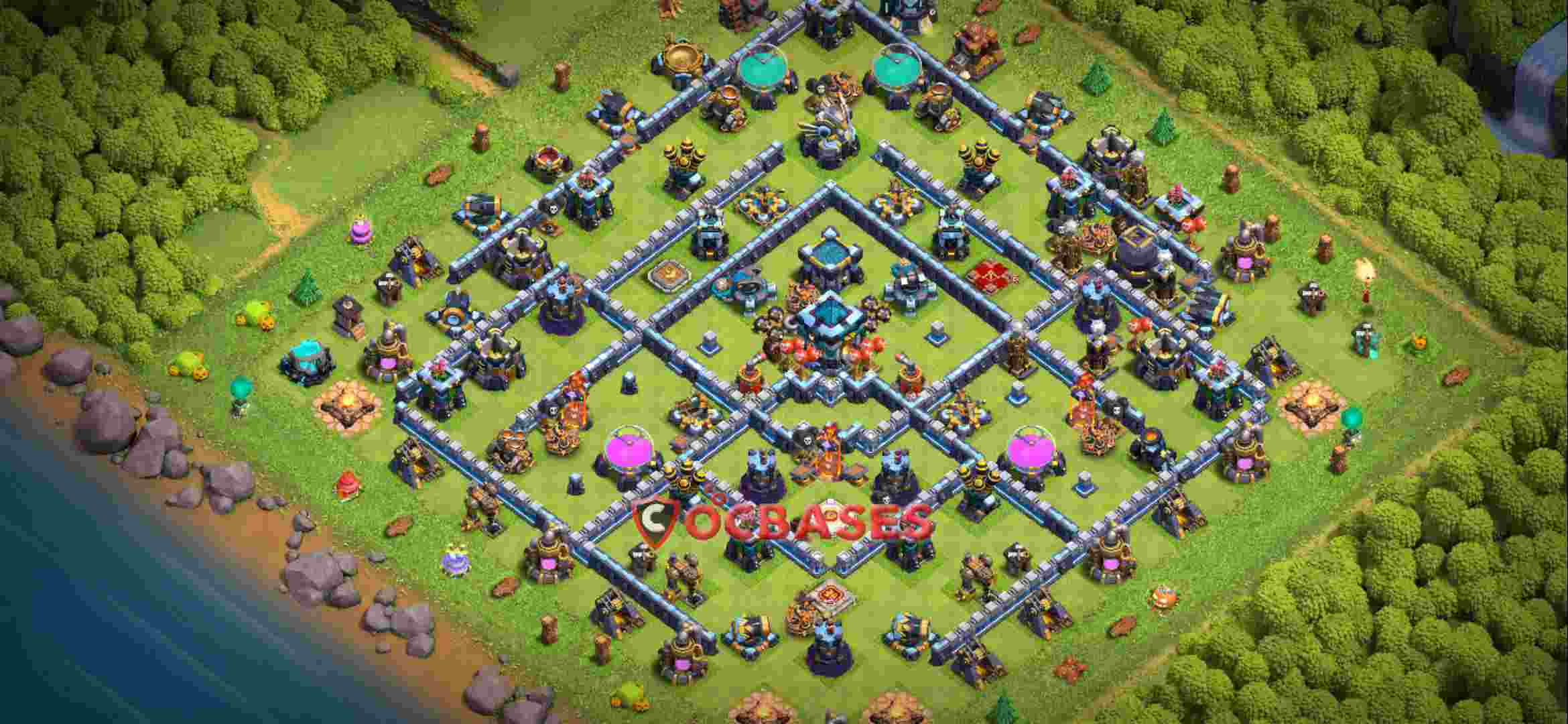 Town Hall 13 Base – Layout id: d4hk5 base layout