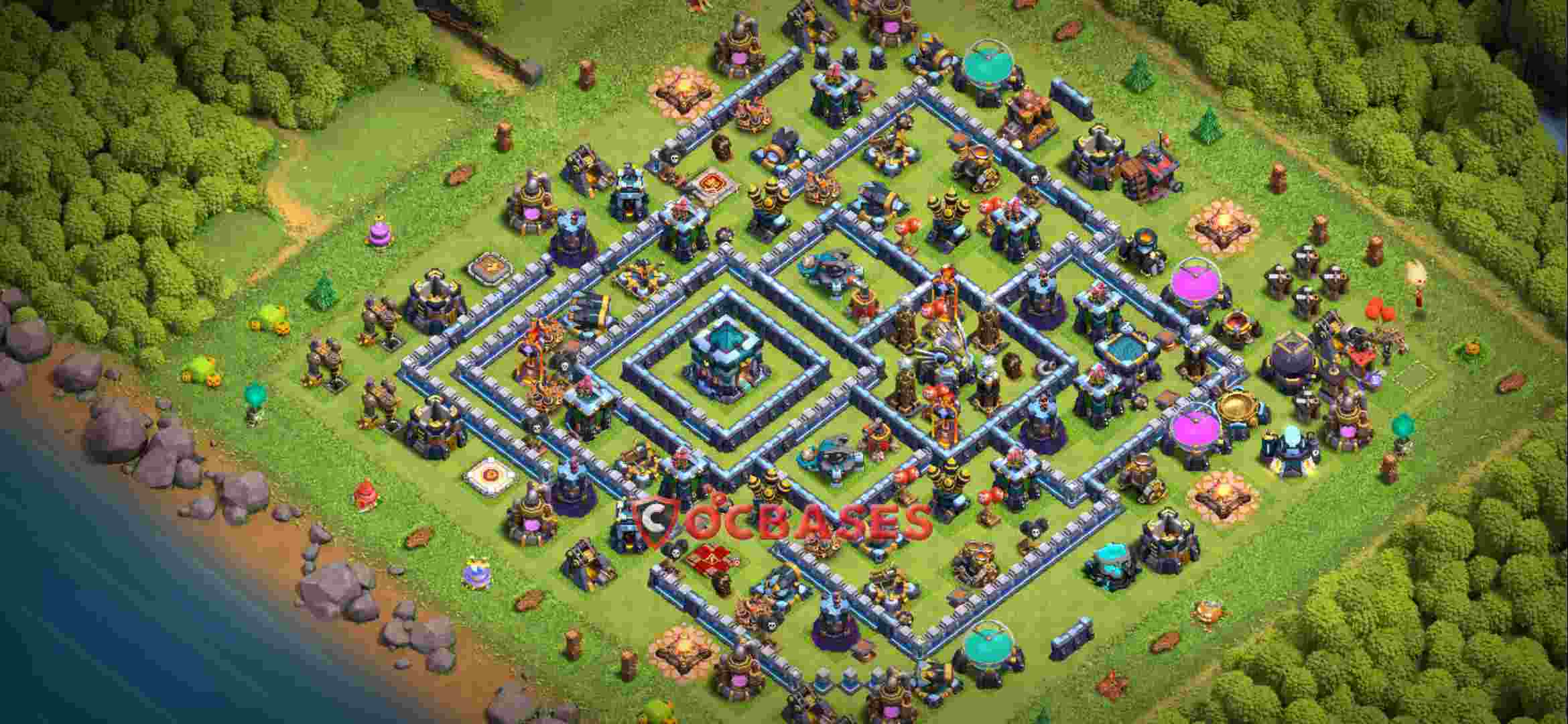 Town Hall 13 Base – Layout id: d5xqf base layout