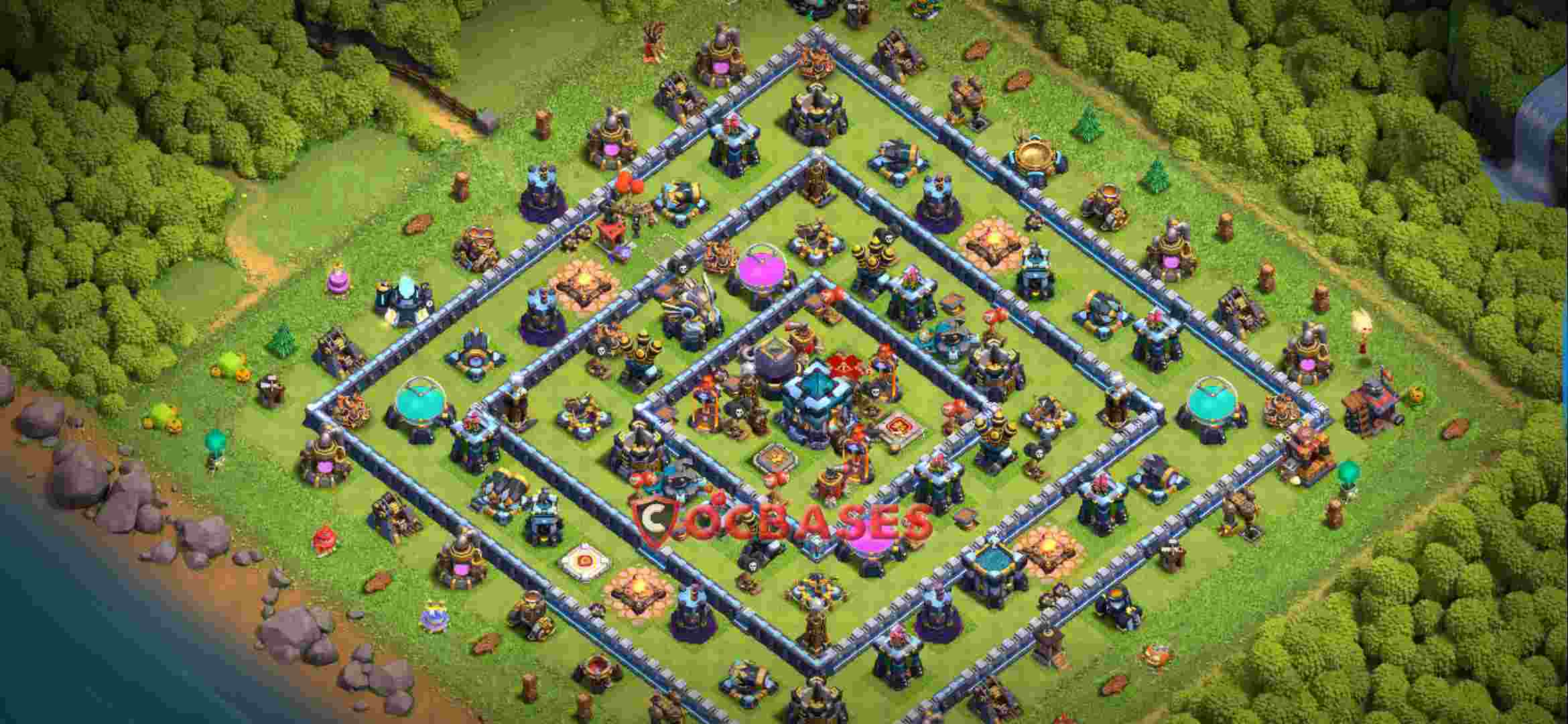 Town Hall 13 Base – Layout id: zcyow base layout