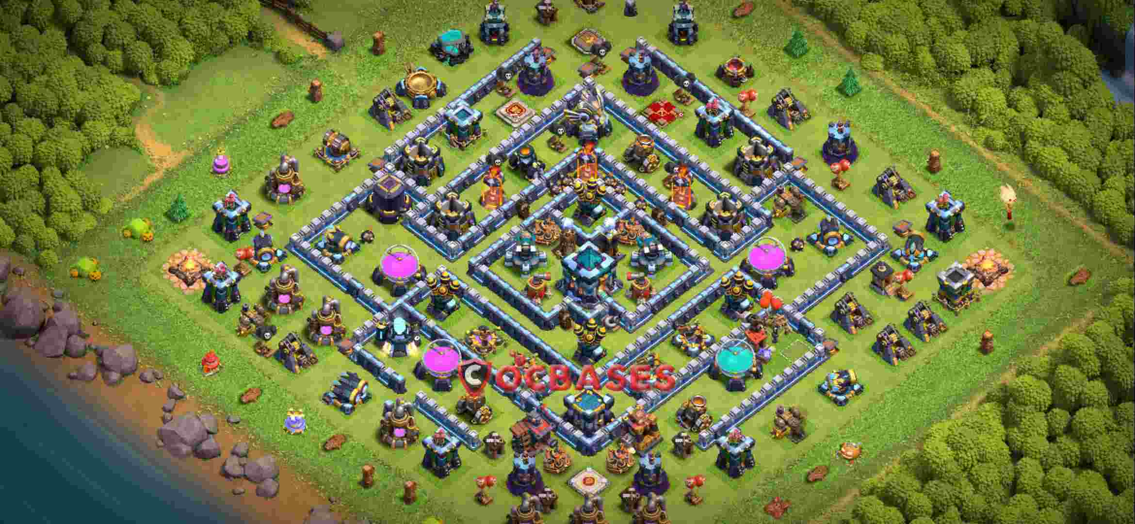 Town Hall 13 Base – Layout id: q7jro base layout