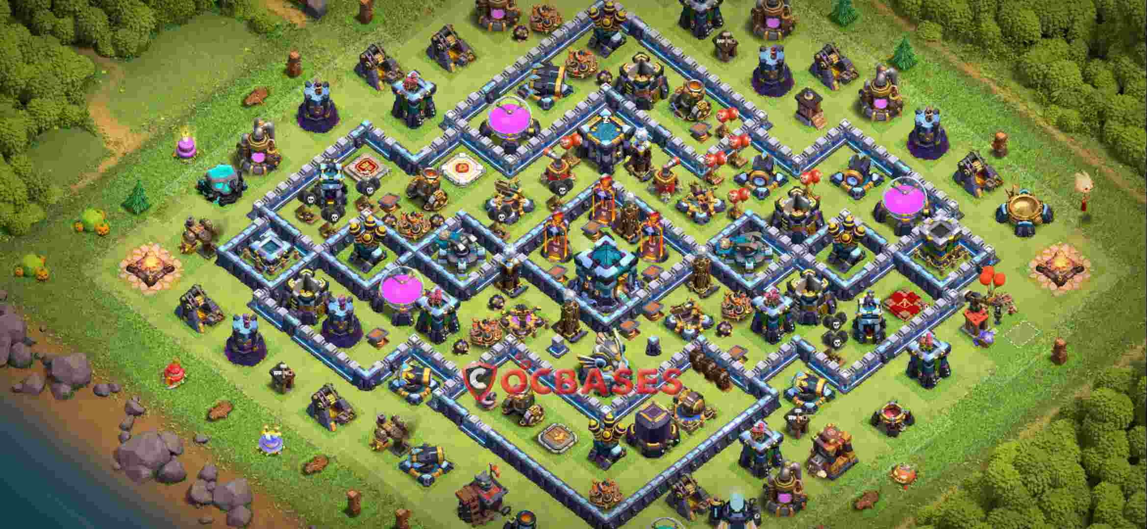 Town Hall 13 Base – Layout id: l5js3 base layout
