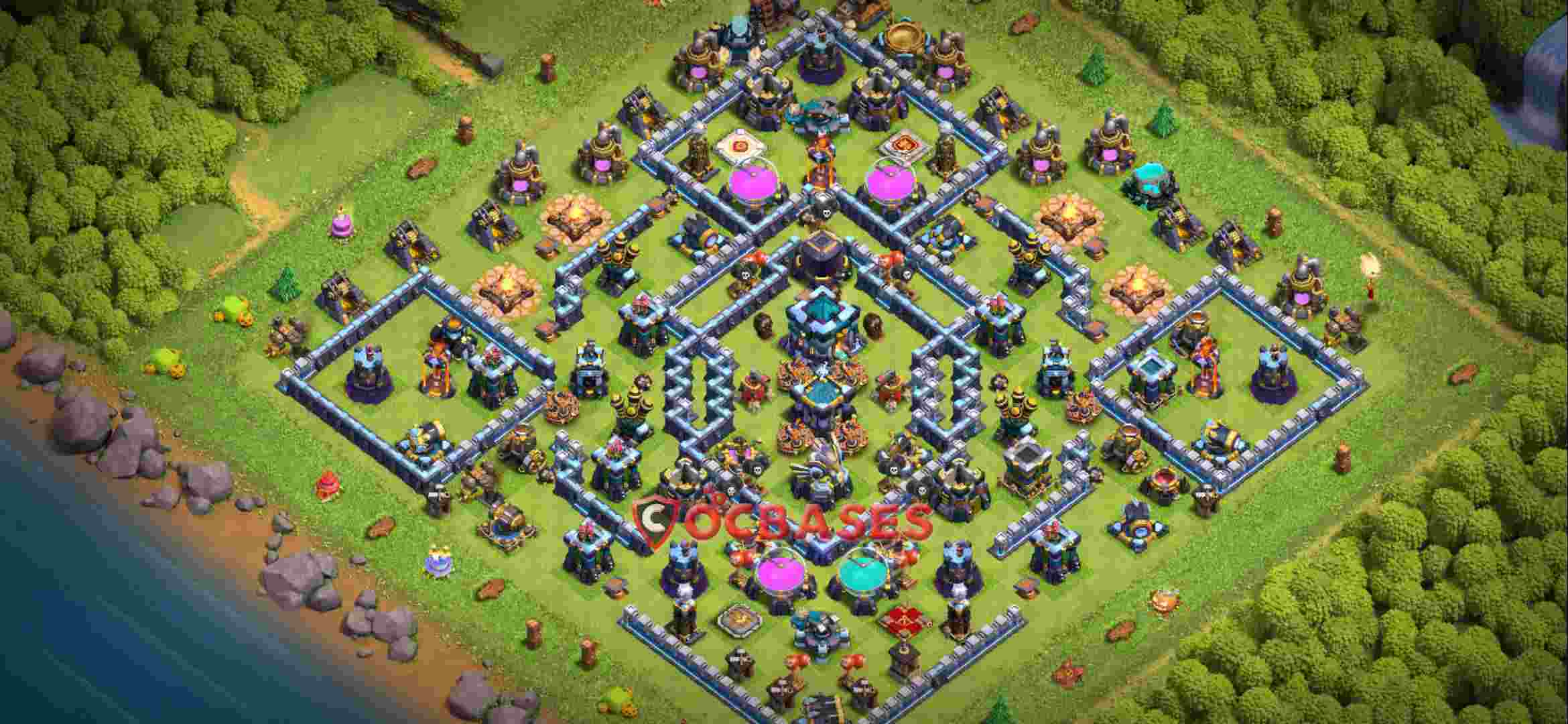 Town Hall 13 Base – Layout id: ddswu base layout