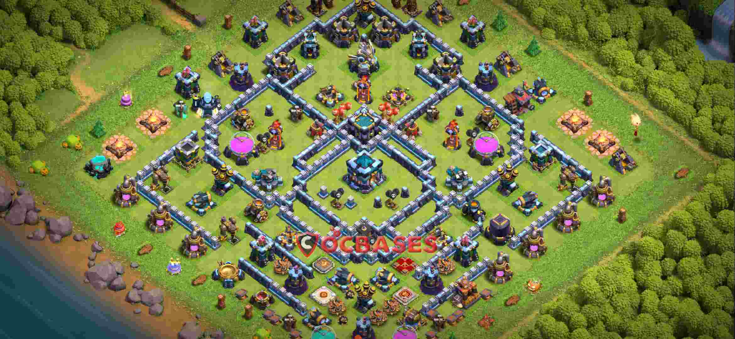 Town Hall 13 Base – Layout id: 7bzdw base layout