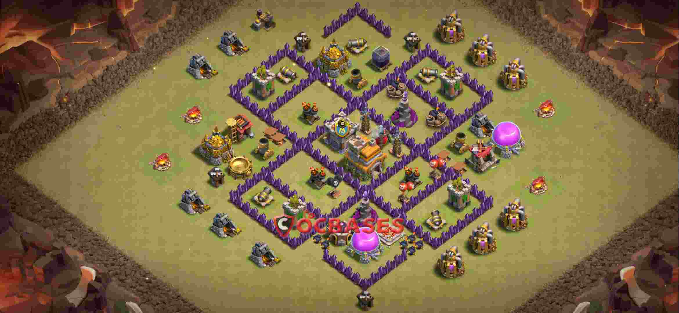 Town Hall 7 Base – Layout id: 4jiby base layout