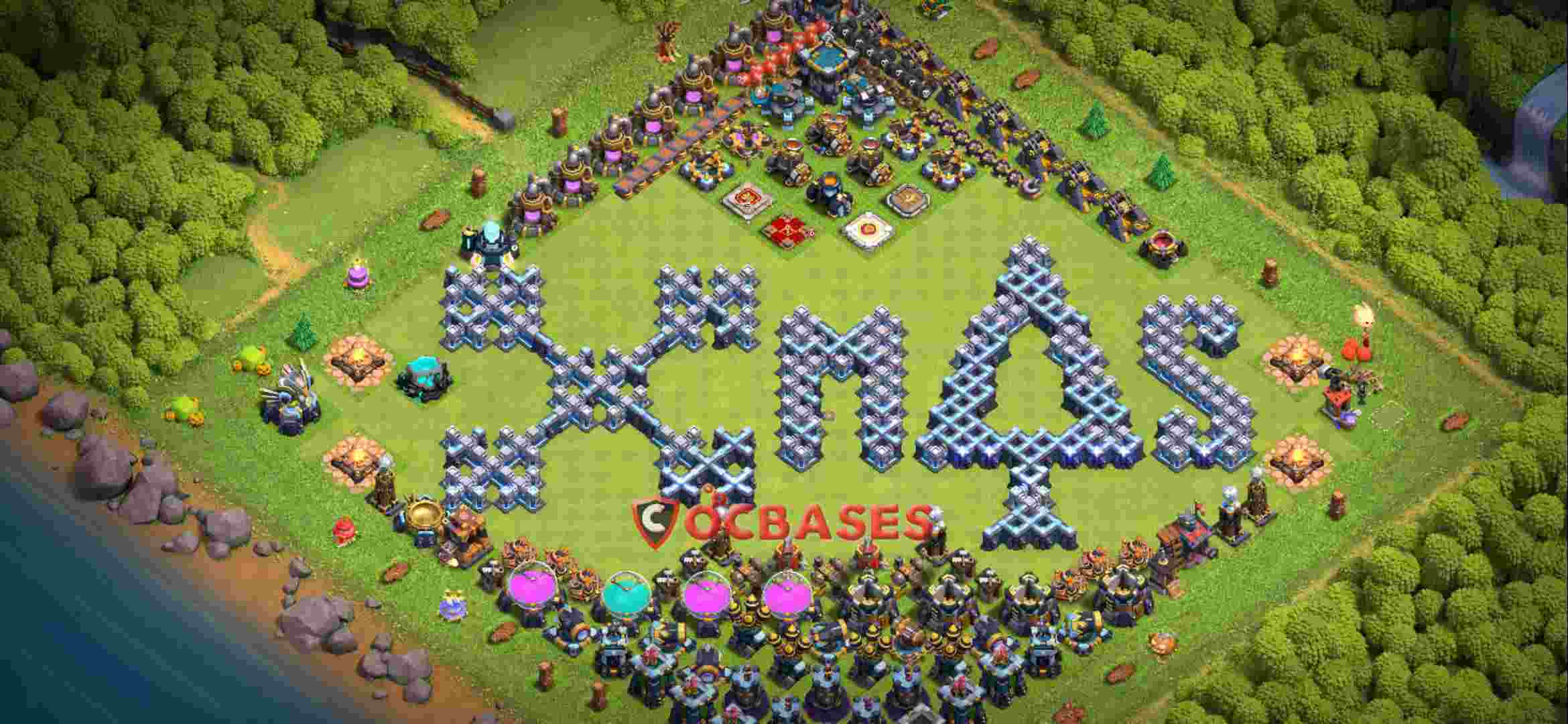 Town Hall 13 Base – Layout id: 78eti base layout