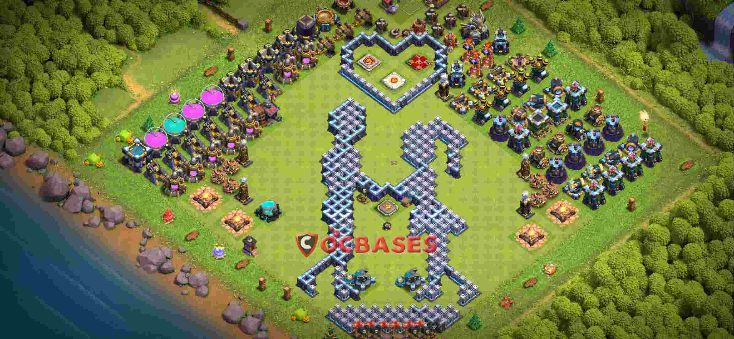 Town Hall 13 Base – Layout id: icp4z base layout