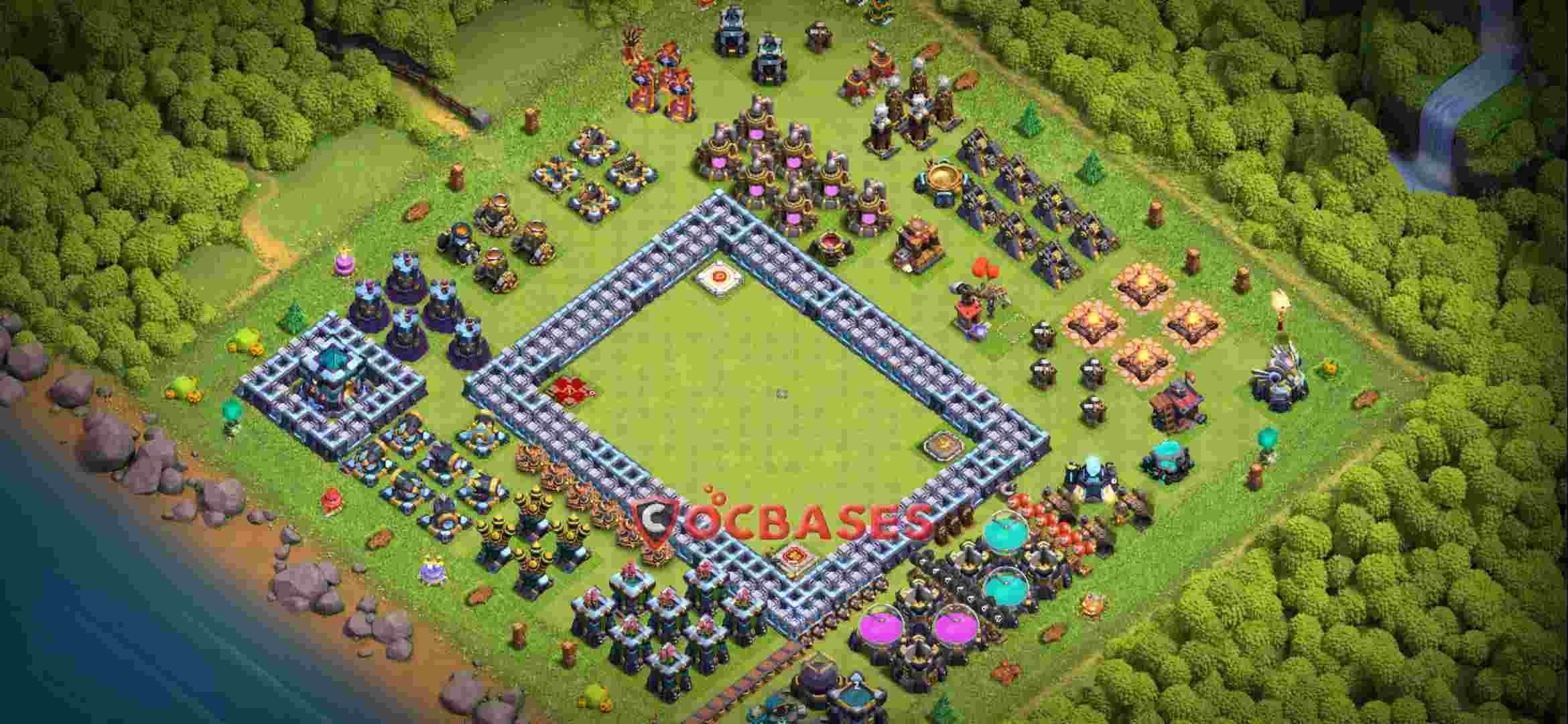 Town Hall 13 Base – Layout id: 2sog4 base layout