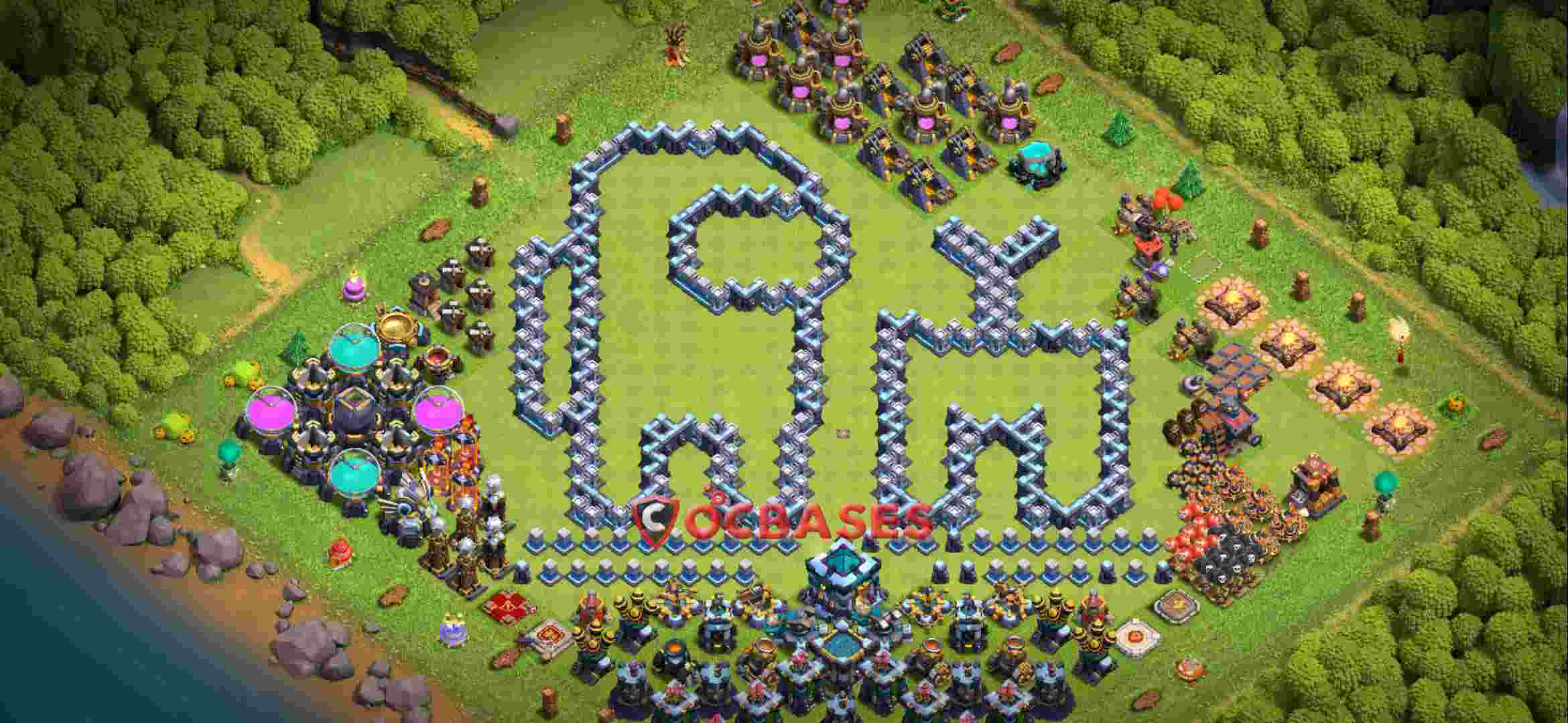 Town Hall 13 Base – Layout id: 8f49c base layout
