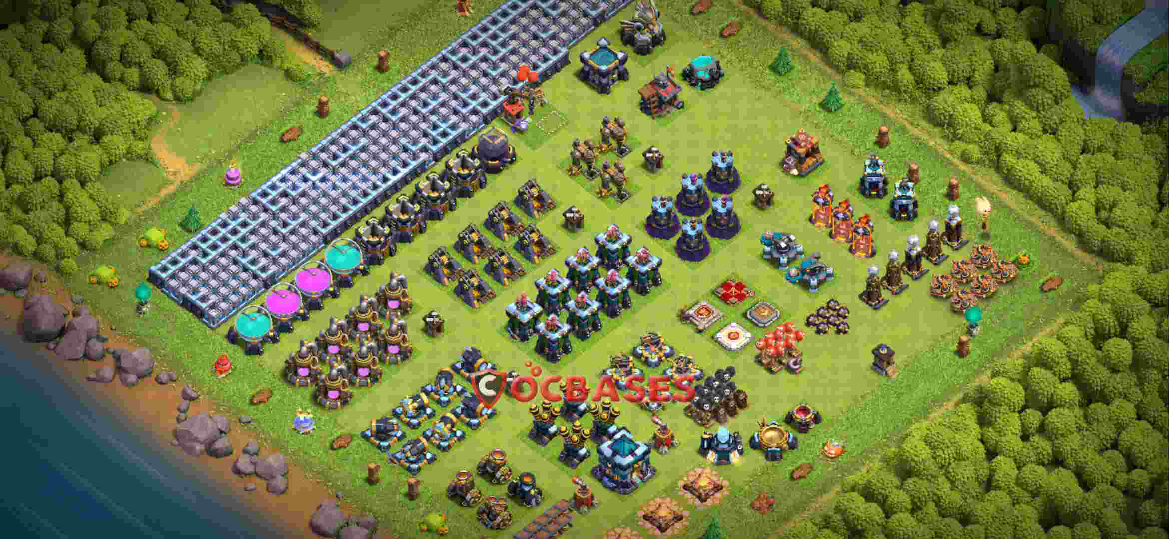 Town Hall 13 Base – Layout id: cbx8j base layout