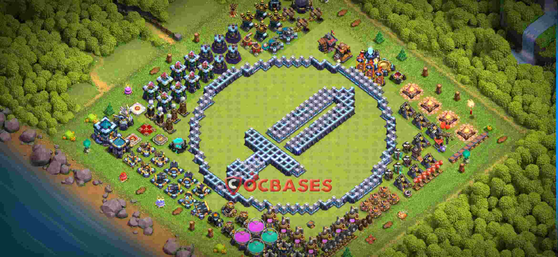 Town Hall 13 Base – Layout id: iwftj base layout