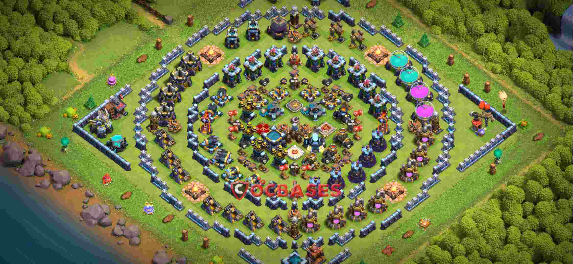 Town Hall 13 Base – Layout id: xmcjf base layout