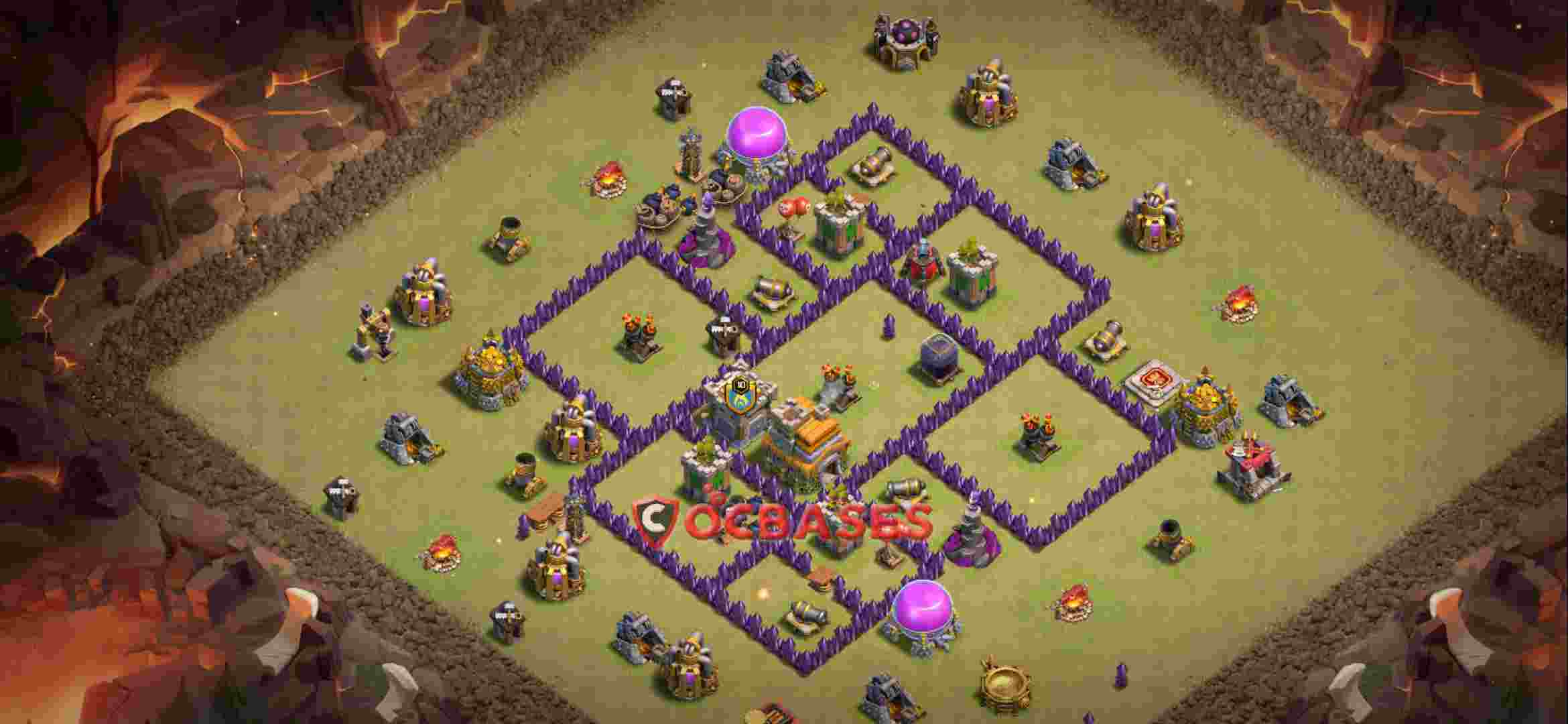 Town Hall 7 Base – Layout id: 41vpv base layout