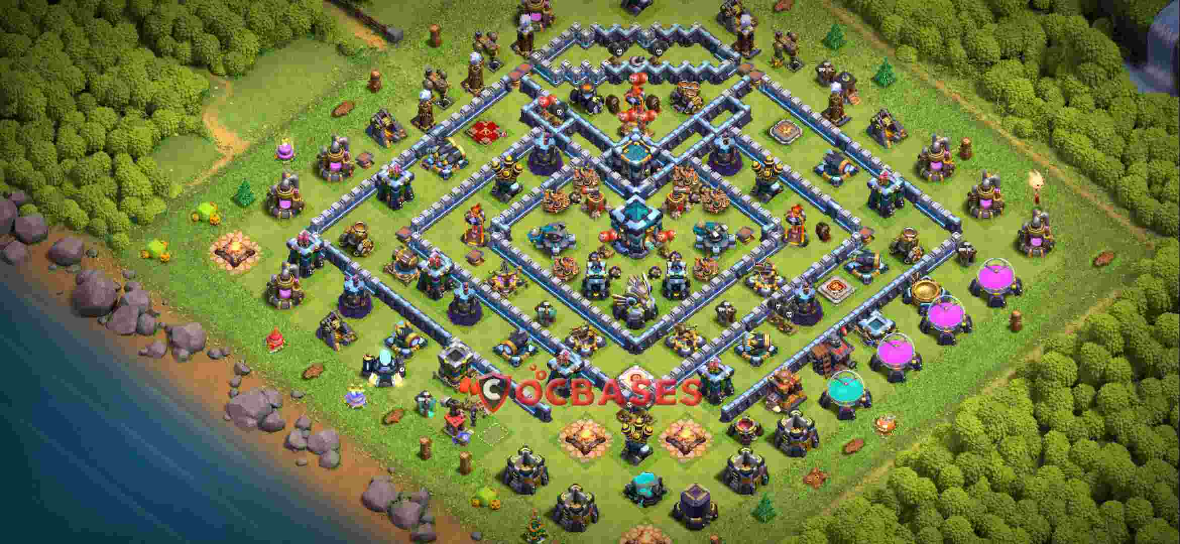 Town Hall 13 Base – Layout id: xc6fd base layout