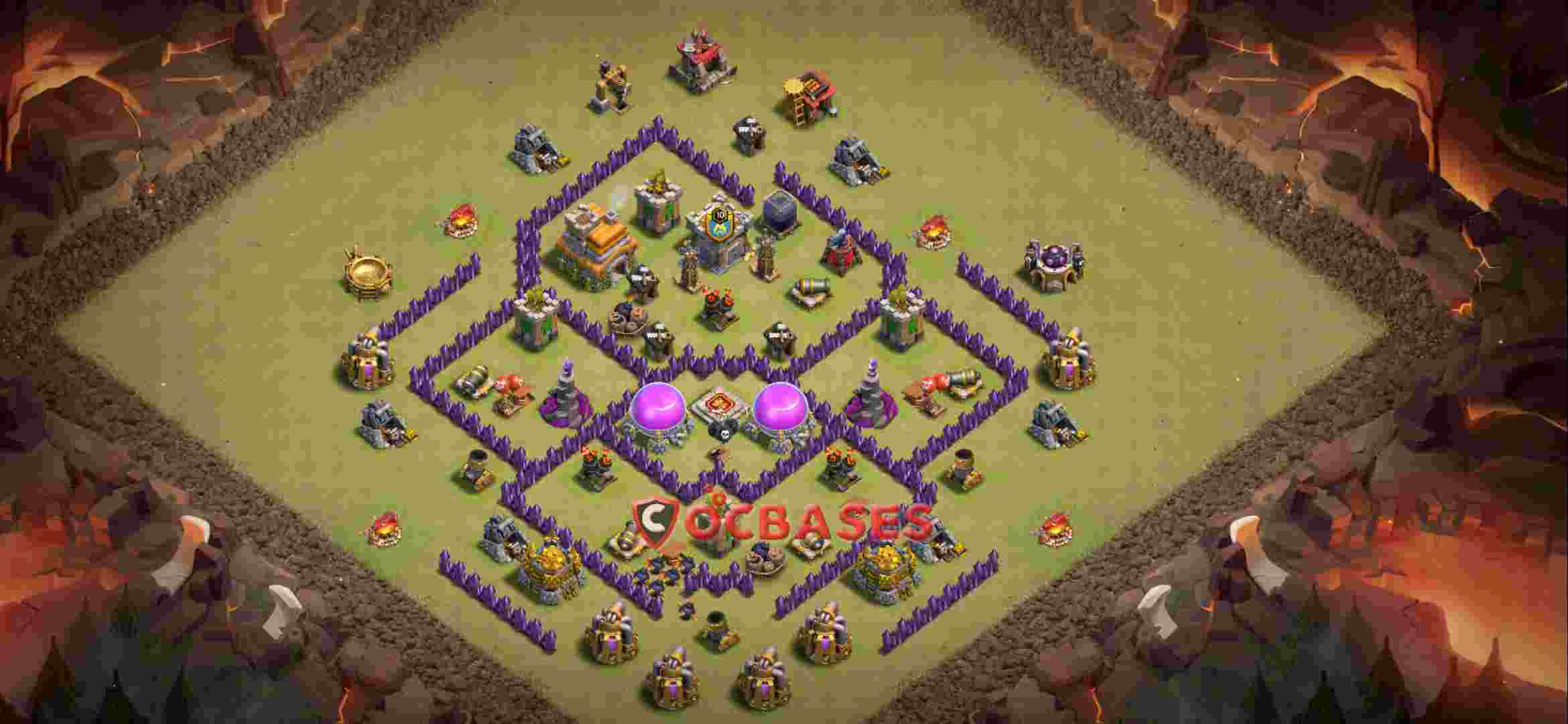 Town Hall 7 Base – Layout id: 66wc5 base layout
