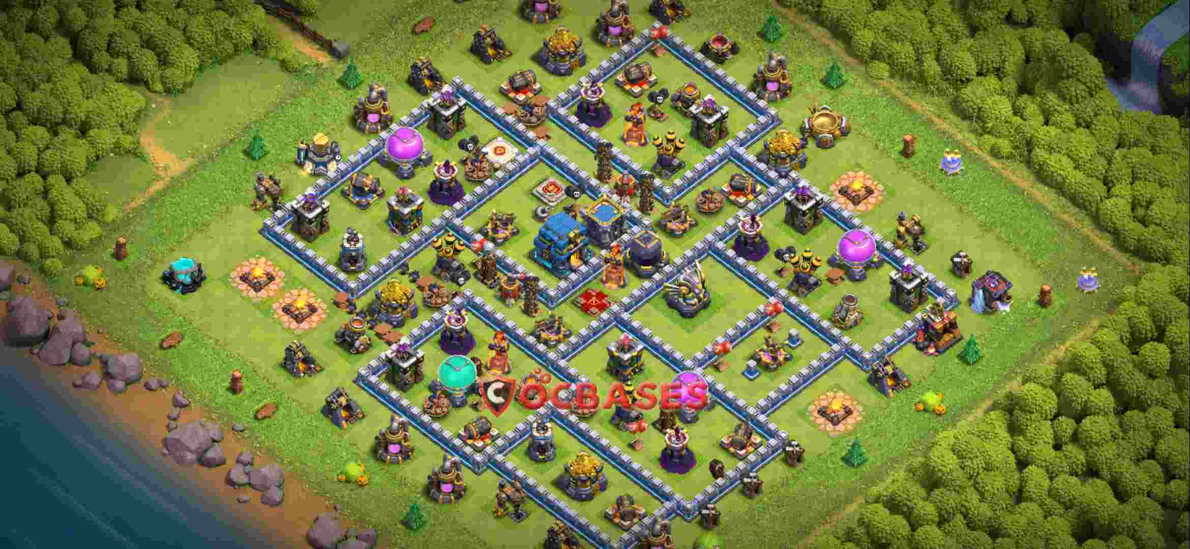 Town Hall 12 Base – Layout id: 33799 base layout