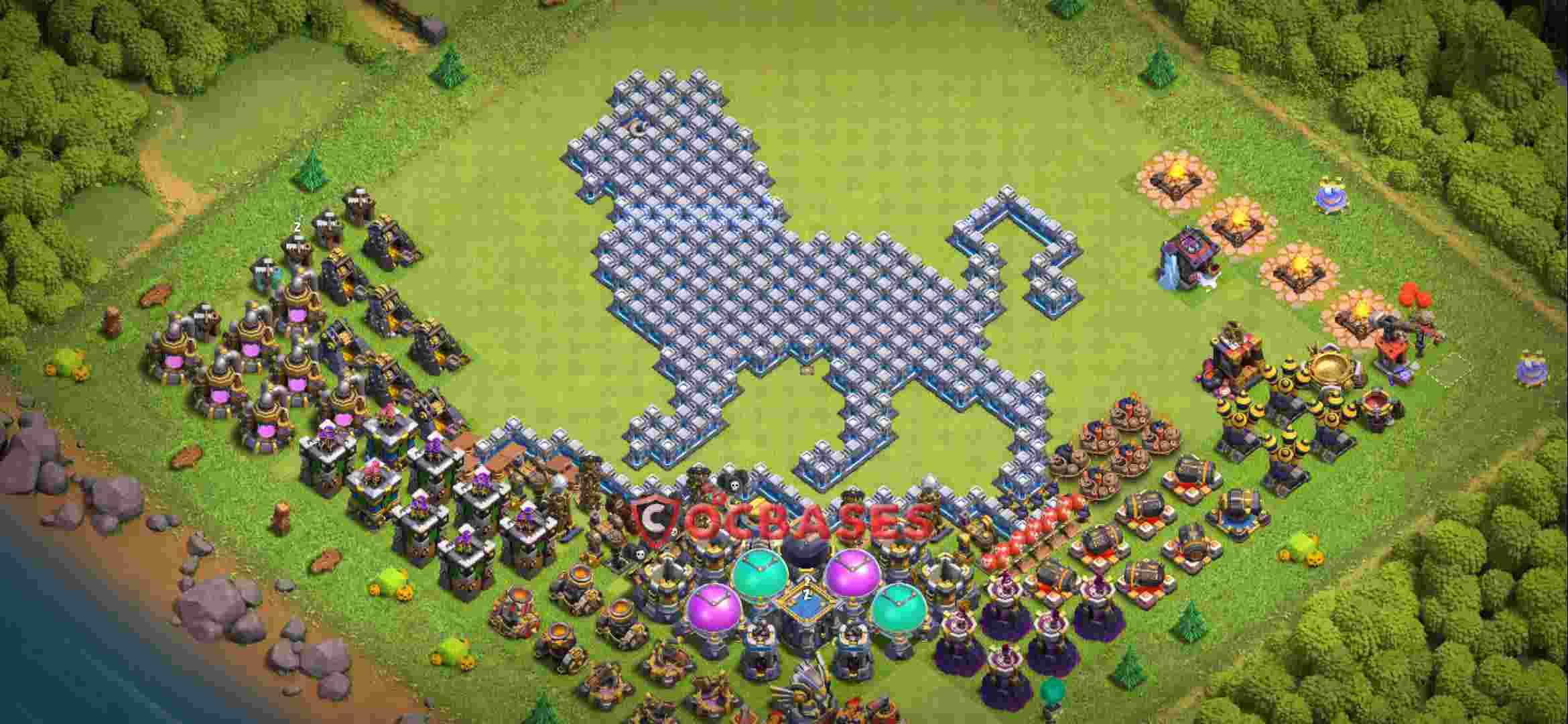 Town Hall 12 Base – Layout id: tdnul base layout