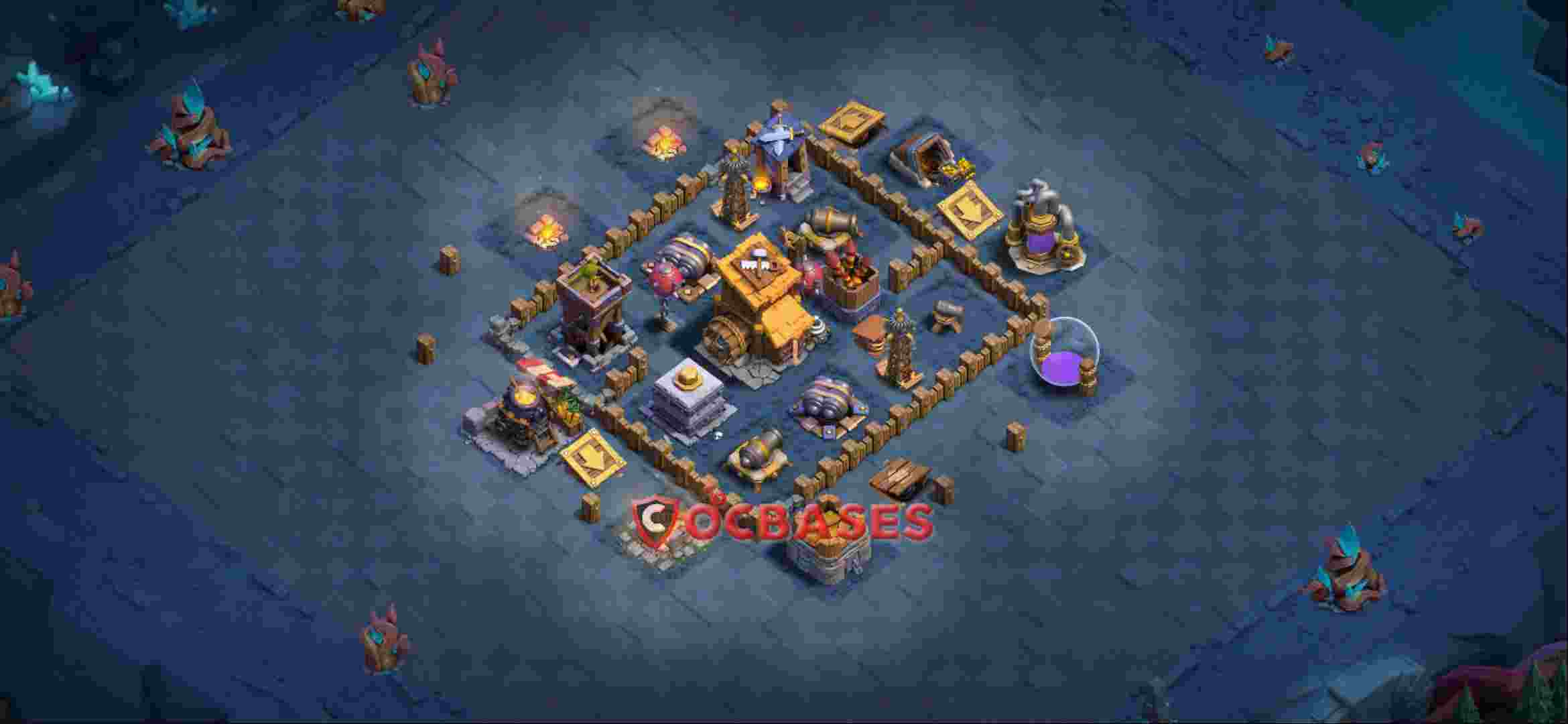 Builder Hall 7 Base -trophy – Layout id: 9y4od base layout, image 2