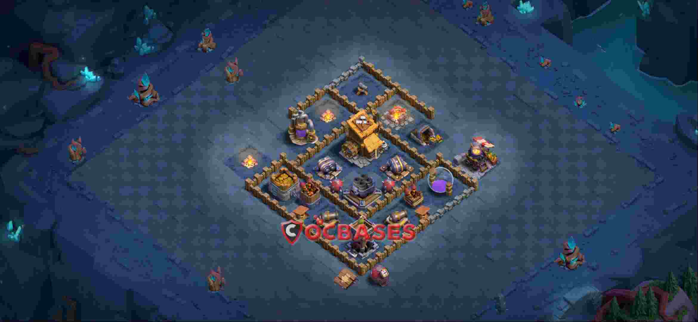 Builder Hall 7 Base -trophy – Layout id: 37w0v base layout, image 2