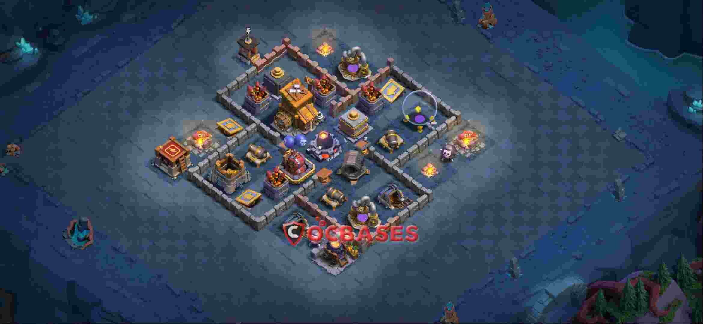 Builder Hall 9 Base -trophy – Layout id: w2rhy base layout, image 2