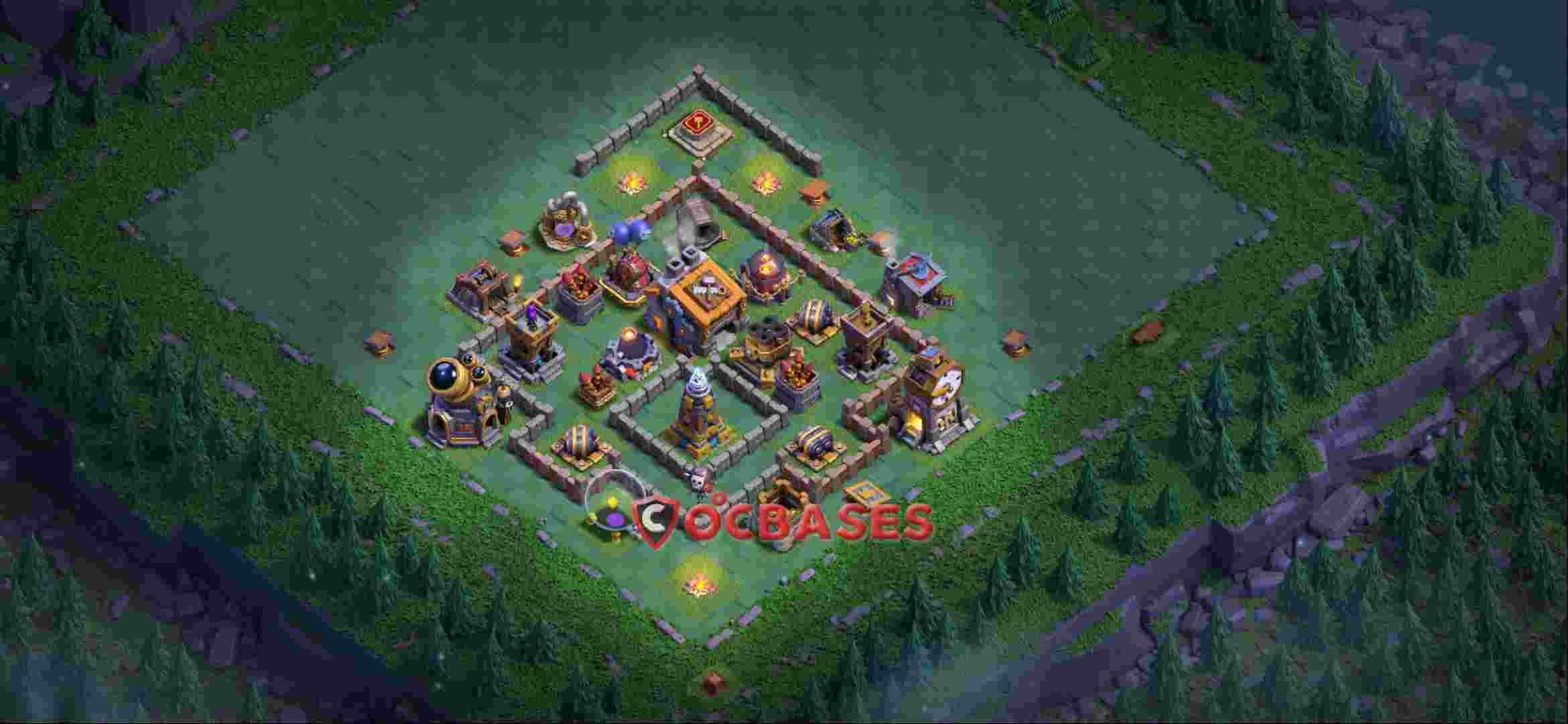 Builder Hall 9 Base -trophy – Layout id: xf97u base layout, image 1