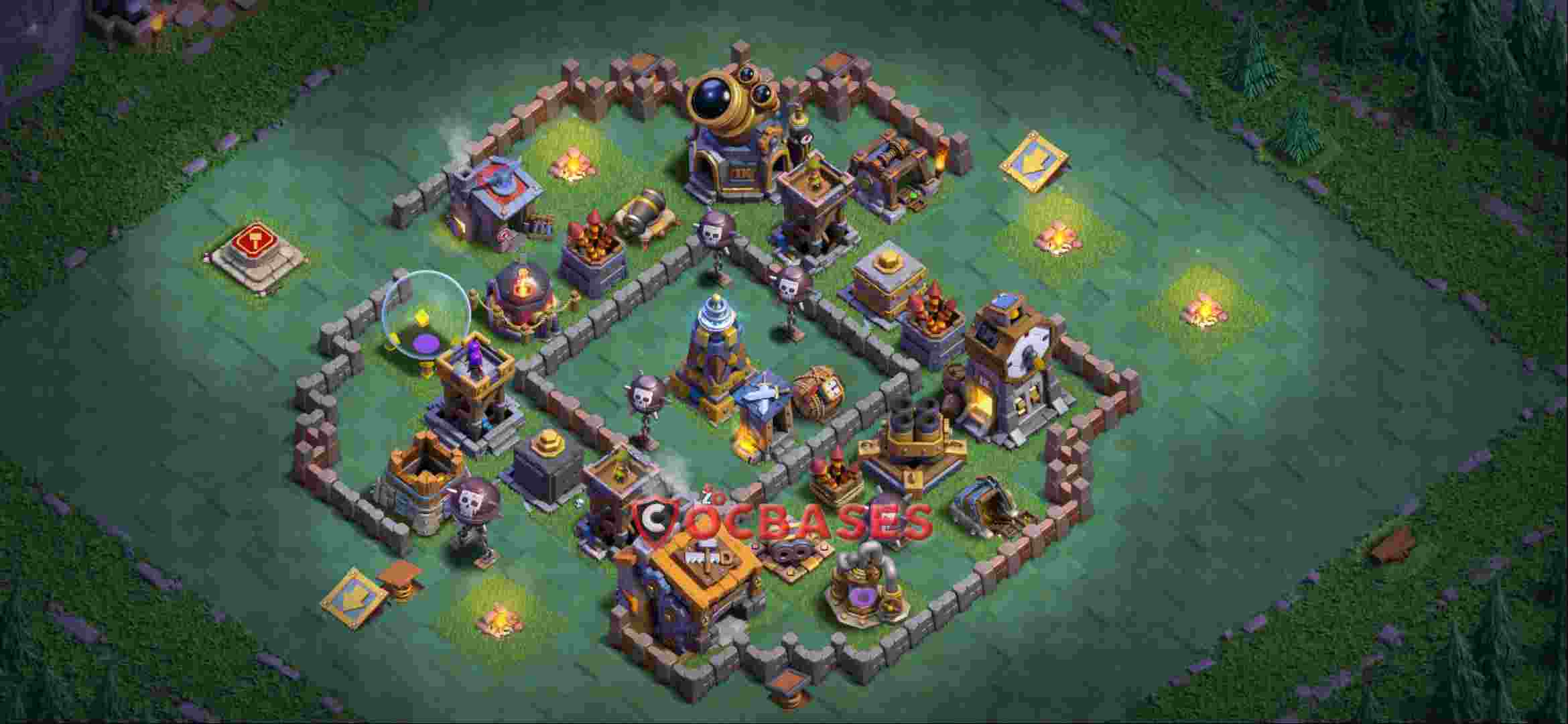Builder Hall 9 Base -trophy – Layout id: 140k1 base layout, image 2