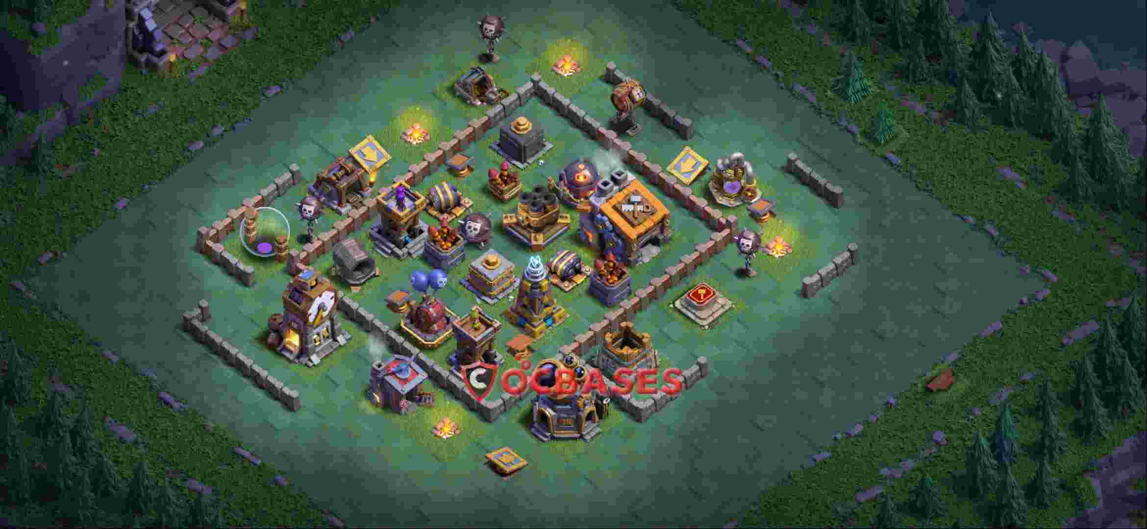 Builder Hall 9 Base -trophy – Layout id: xnlsy base layout, image 1