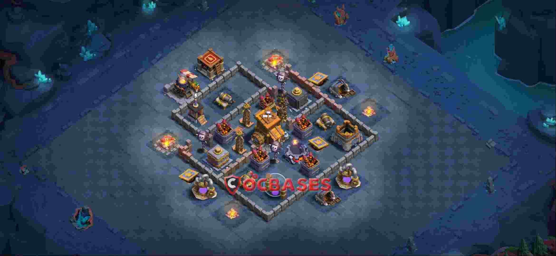 Builder Hall 9 Base -trophy – Layout id: 8mz8r base layout, image 2