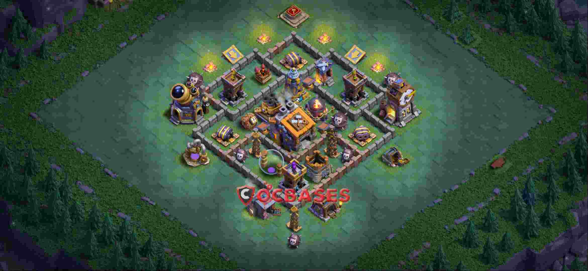 Builder Hall 9 Base -trophy – Layout id: im5g0 base layout, image 1