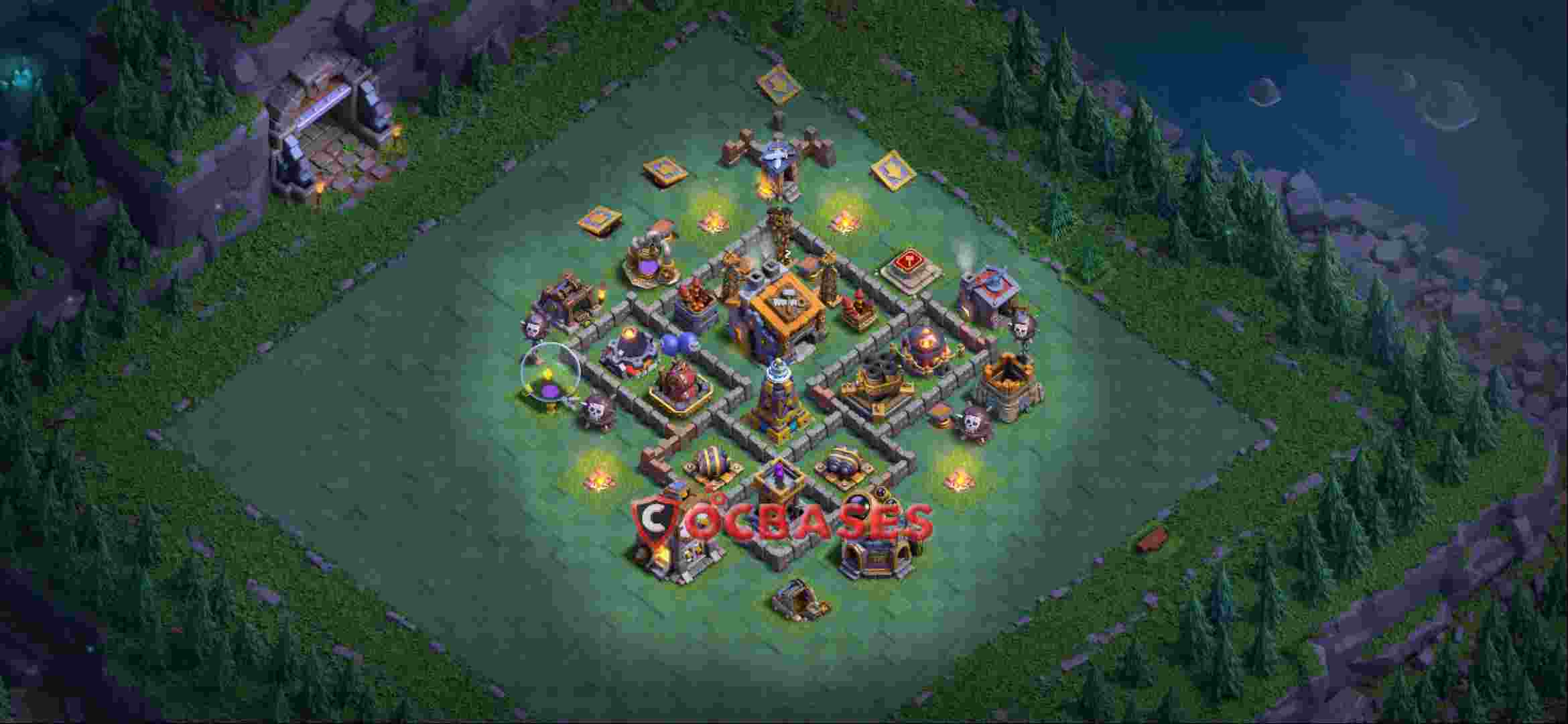 Builder Hall 9 Base -trophy – Layout id: znyuw base layout, image 1