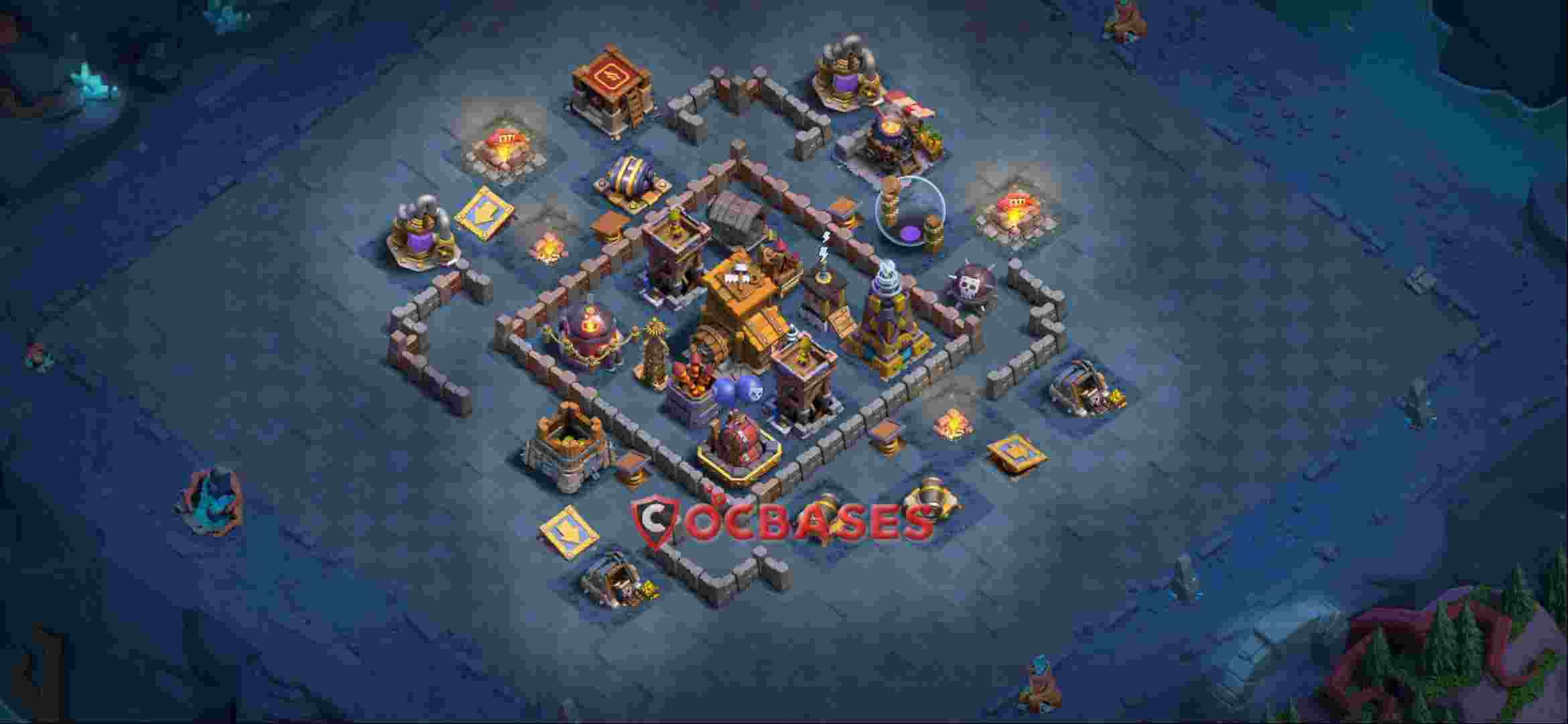 Builder Hall 9 Base -trophy – Layout id: copu3 base layout, image 2