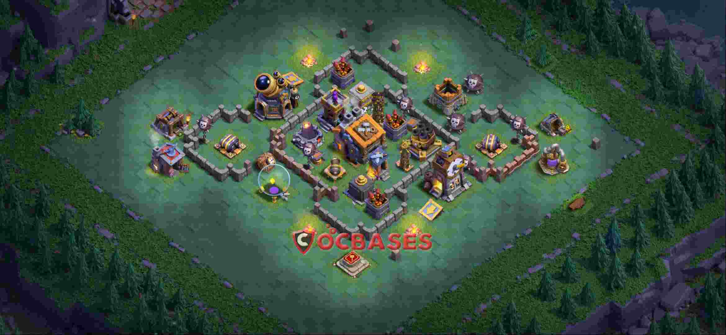 Builder Hall 9 Base -trophy – Layout id: copu3 base layout, image 1