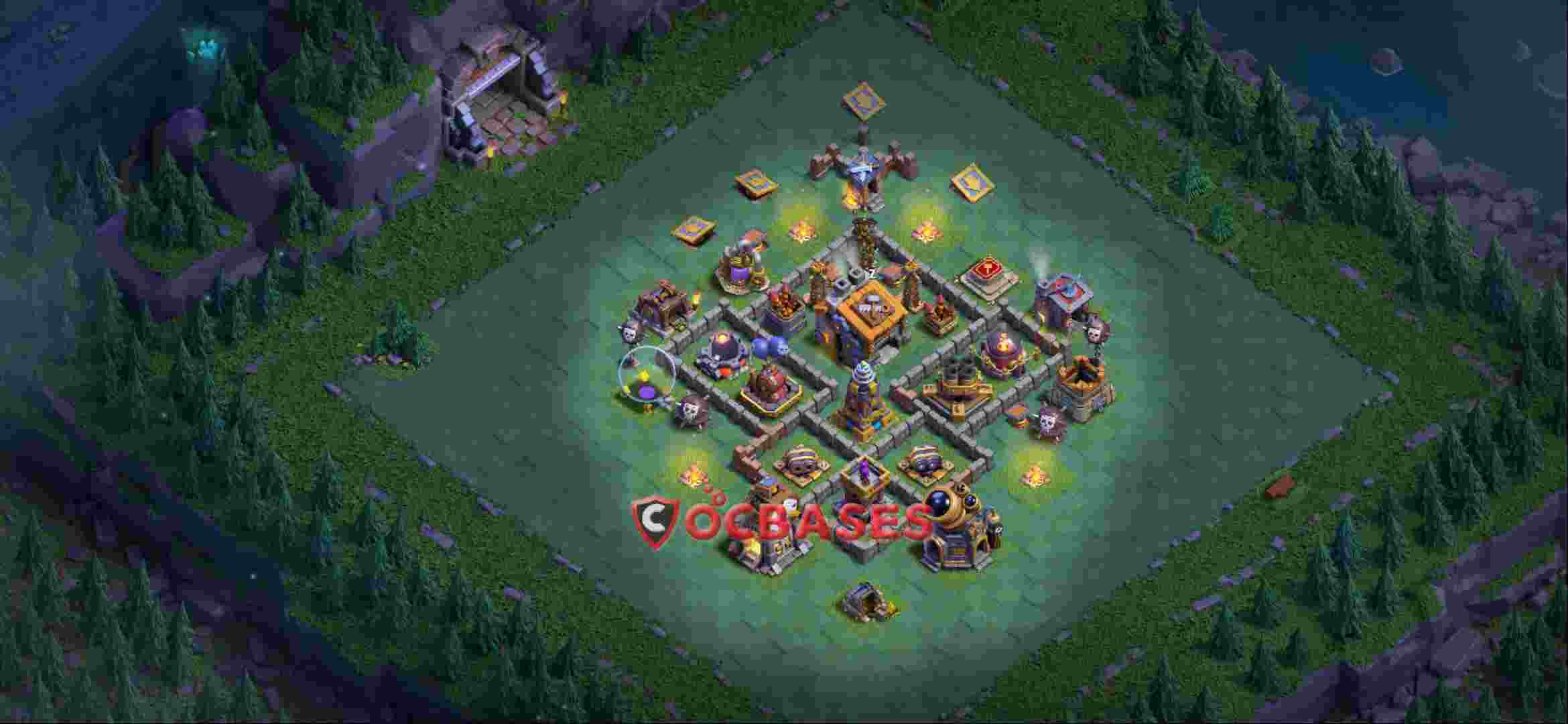 Builder Hall 9 Base -trophy – Layout id: ranxo base layout, image 1