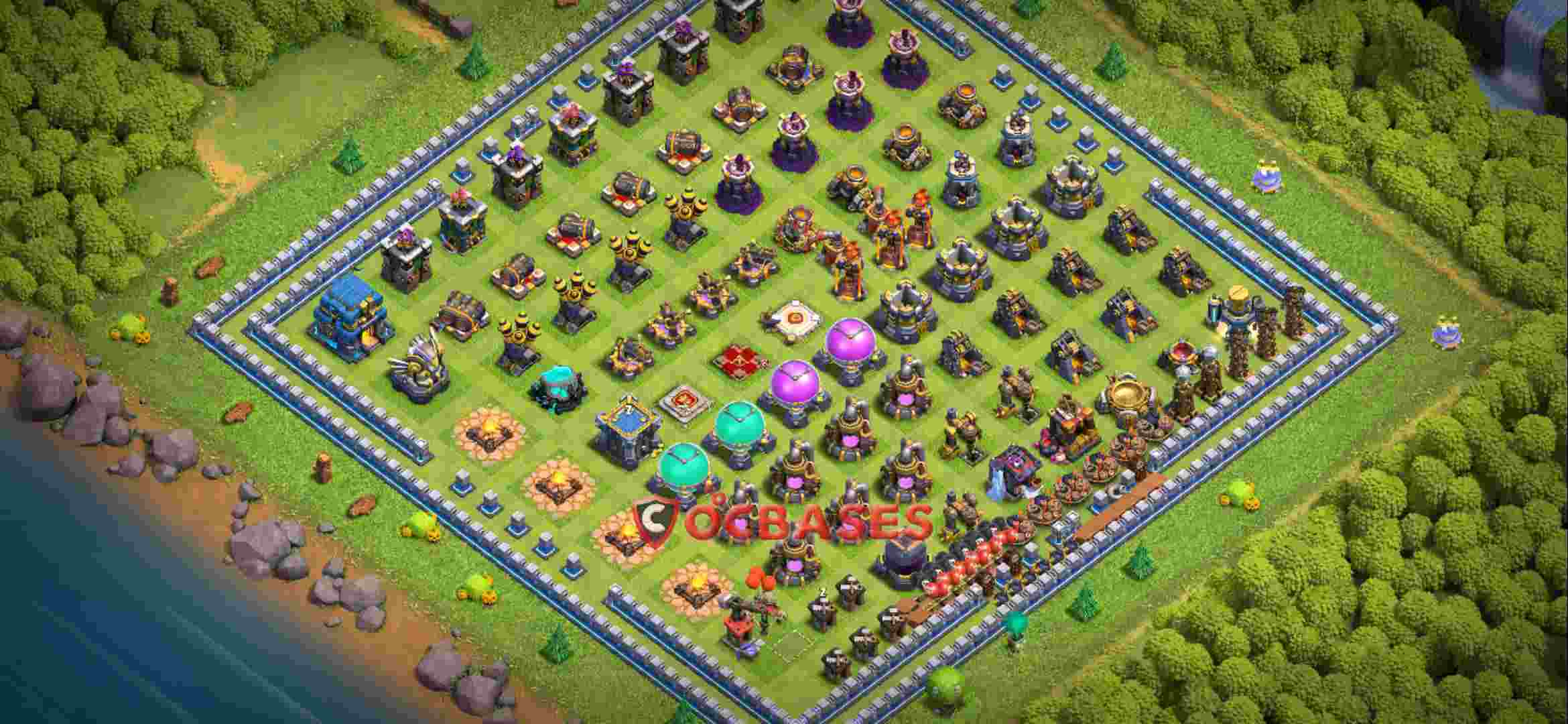 Town Hall 12 Base – Layout id: 9sj76 base layout